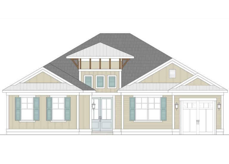 St Barts Rendering for custom home program and waterfront single family homes