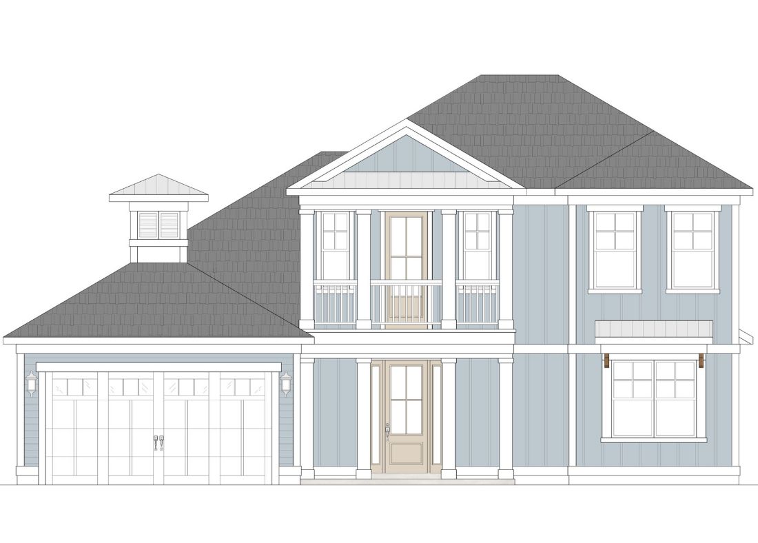 New Home plan in the Kingfish Bay new home community: St. Vincent Rendering for custom home program and waterfront single family homes