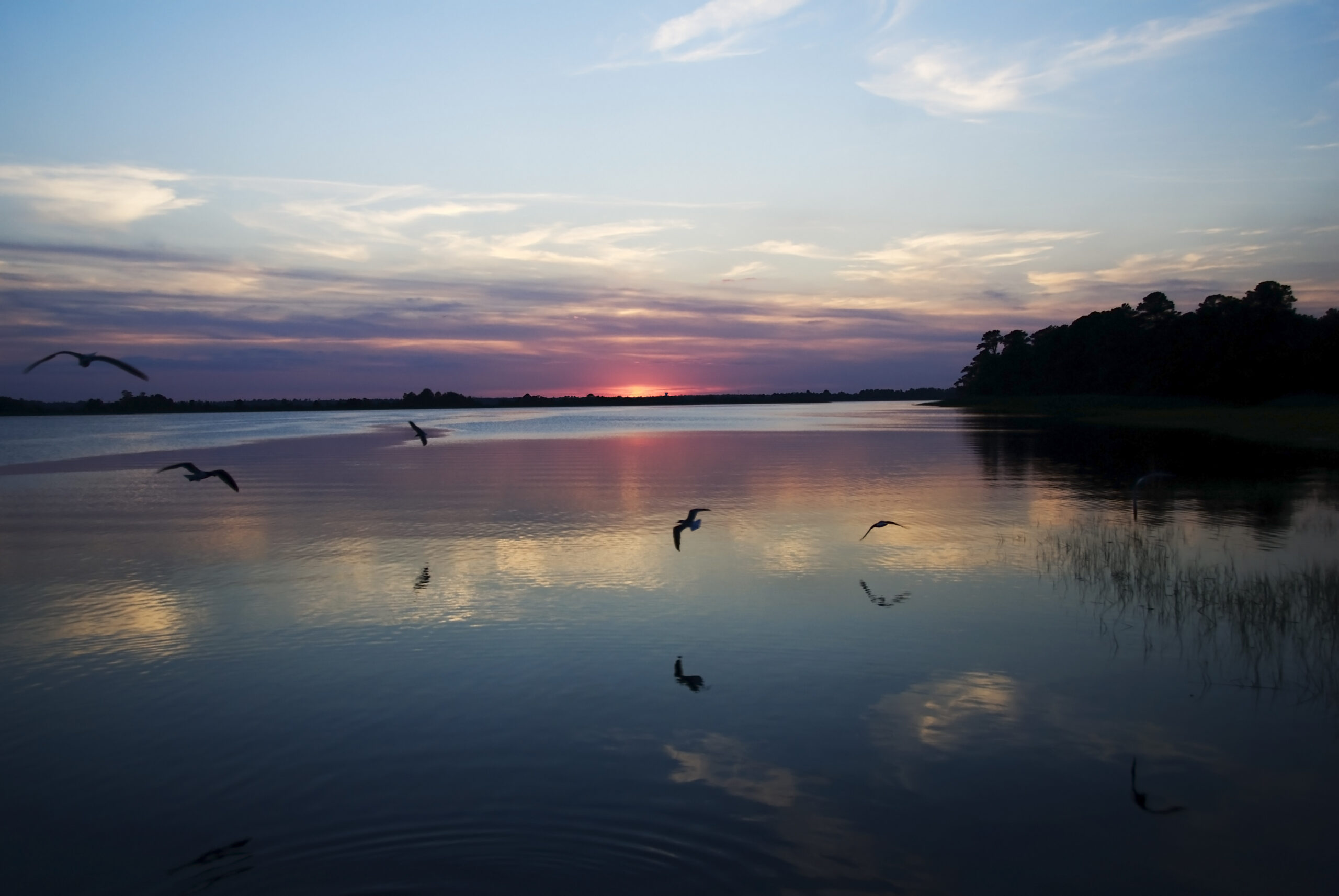 Sunset On Cape Fear River