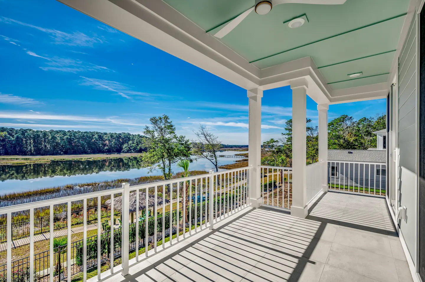 Custom waterfront home with great views in coastal carolina town of calabash, nc near the beach