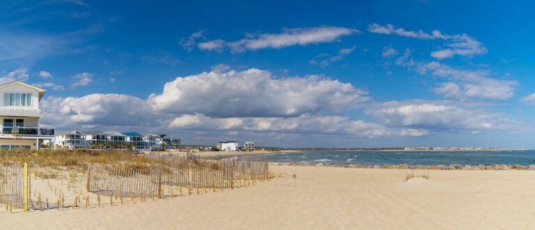 Home at the Inlet near ocean isle beach along the carolina coast